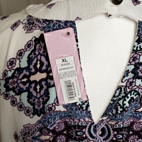 Xhilaration Sleeveless Short Mandala Dress - Picture 6 of 8